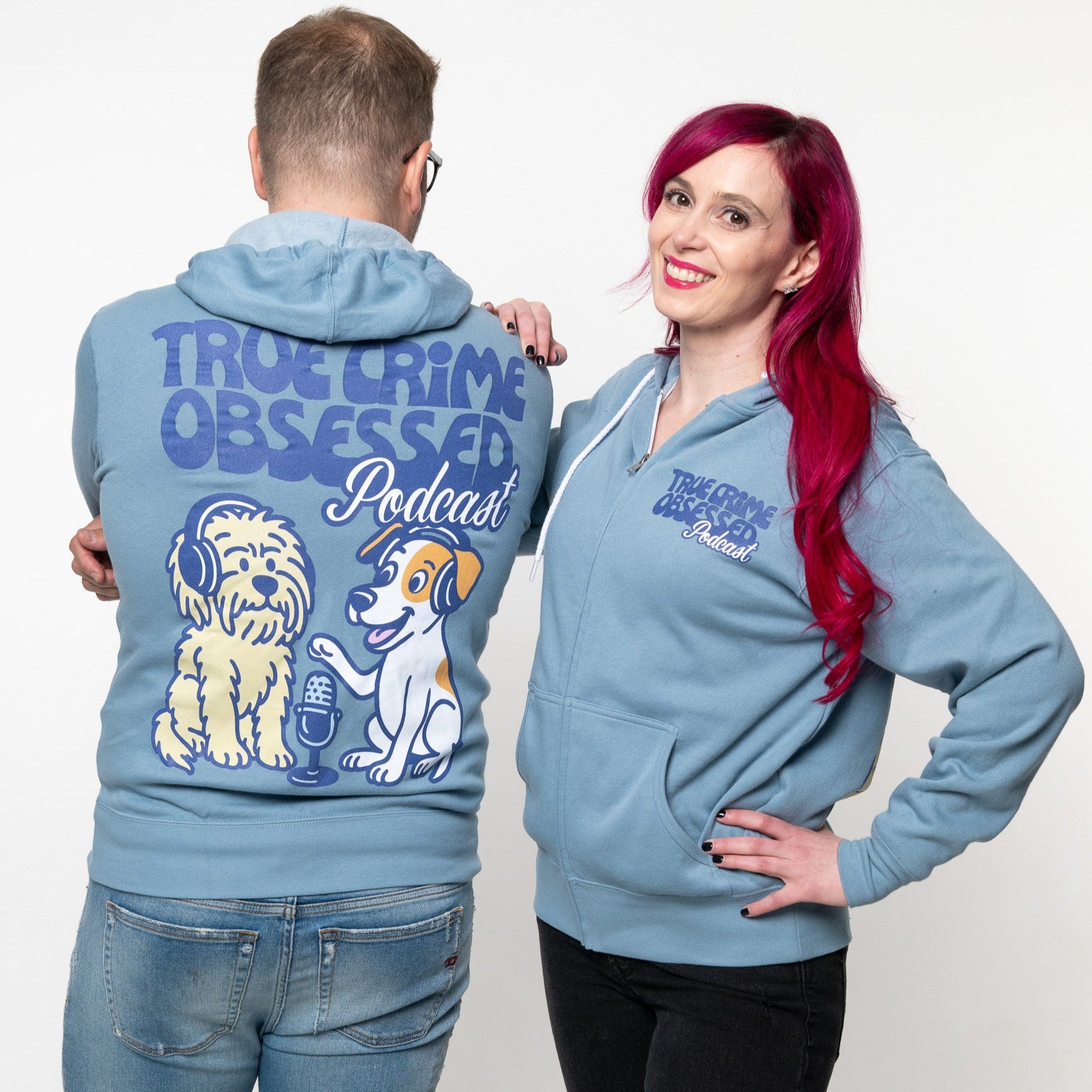 TCO Pups Blue Zip Hoodie