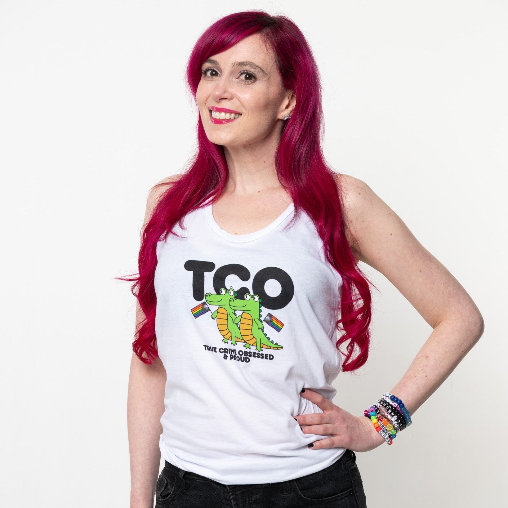 TCO Croc White Tank