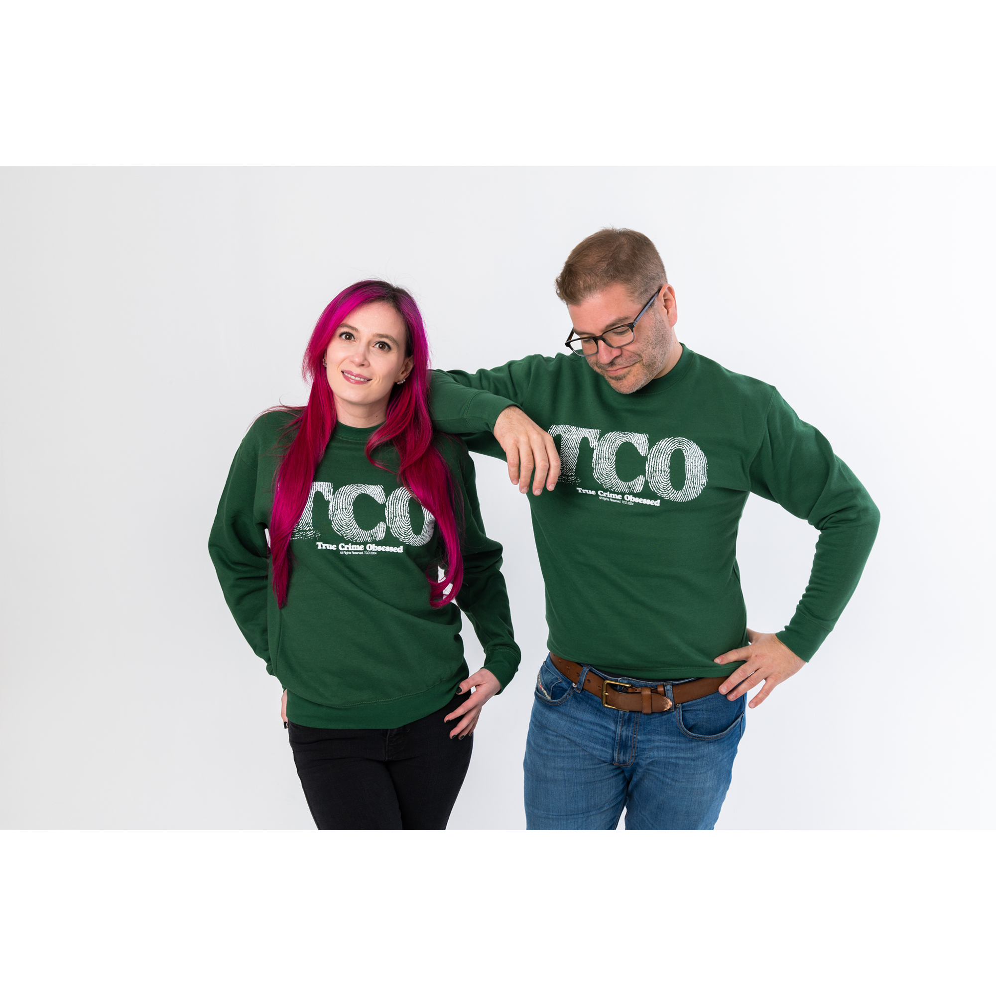 Fingerprint Green Crewneck