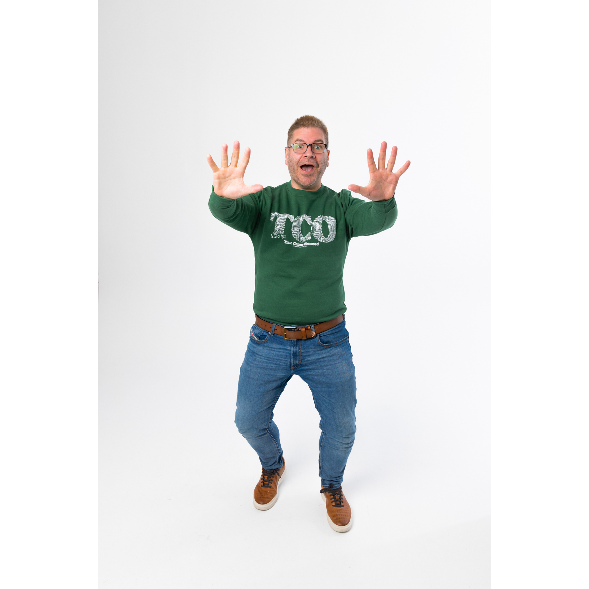 Fingerprint Green Crewneck