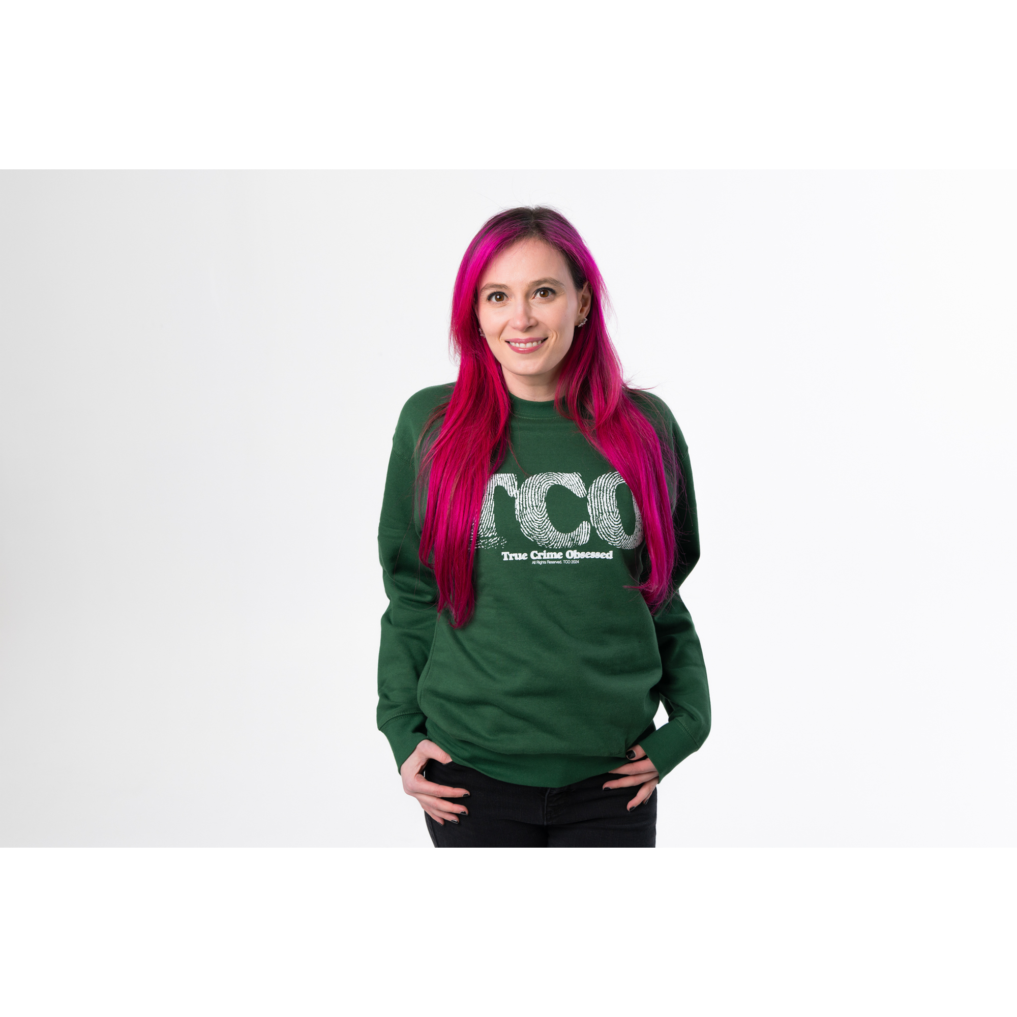 Fingerprint Green Crewneck