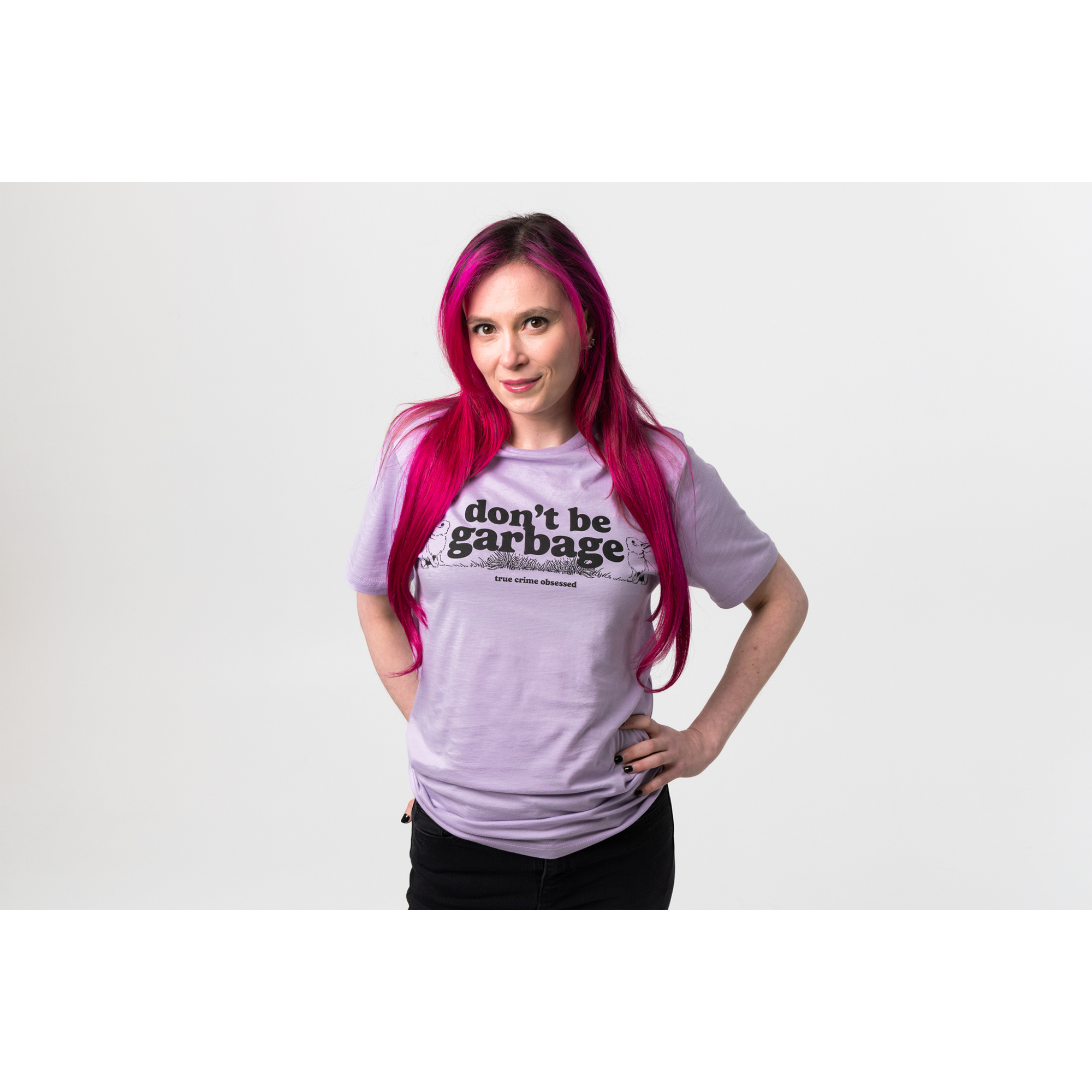 Don't Be Garbage Rabbit Lilac Tee