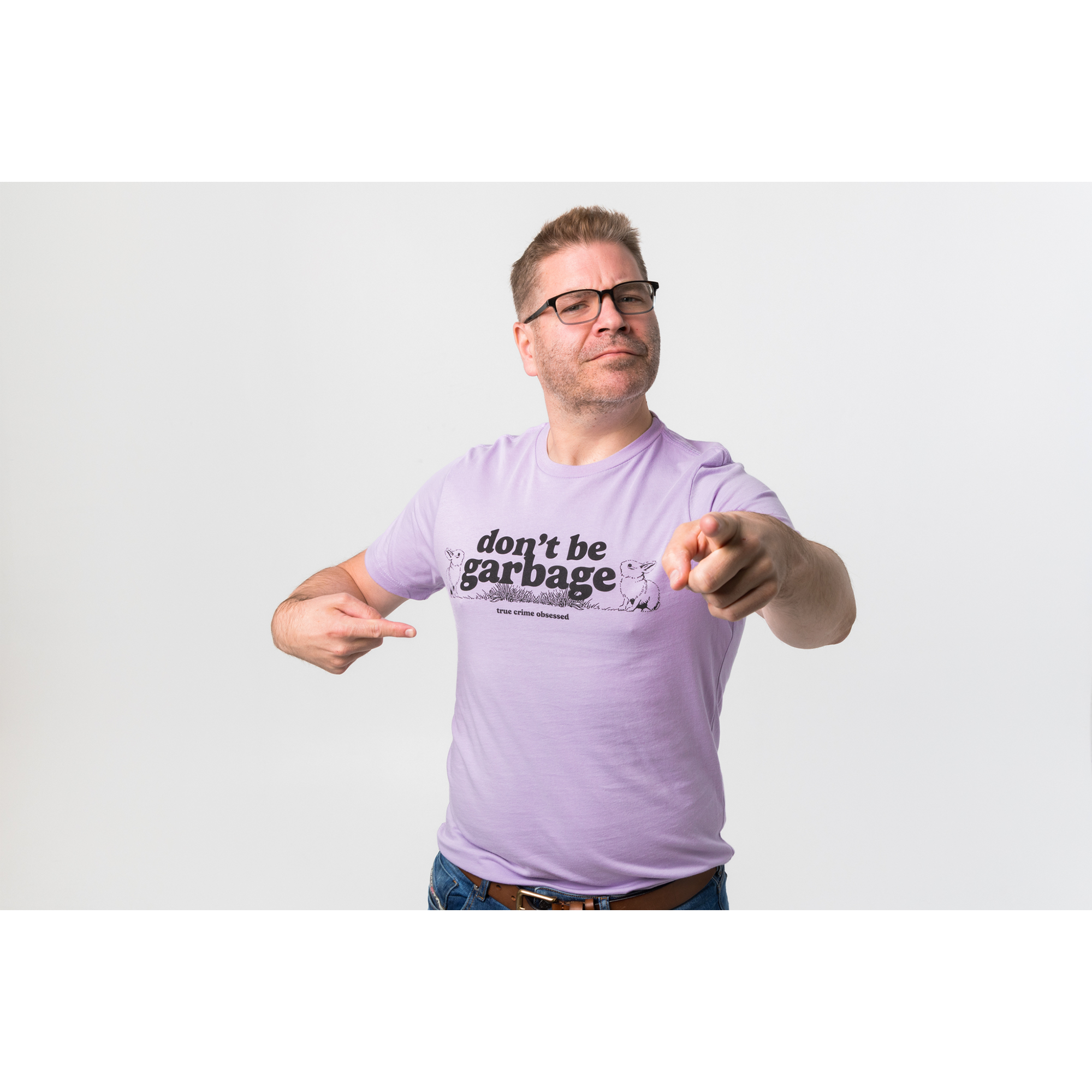 Don't Be Garbage Rabbit Lilac Tee
