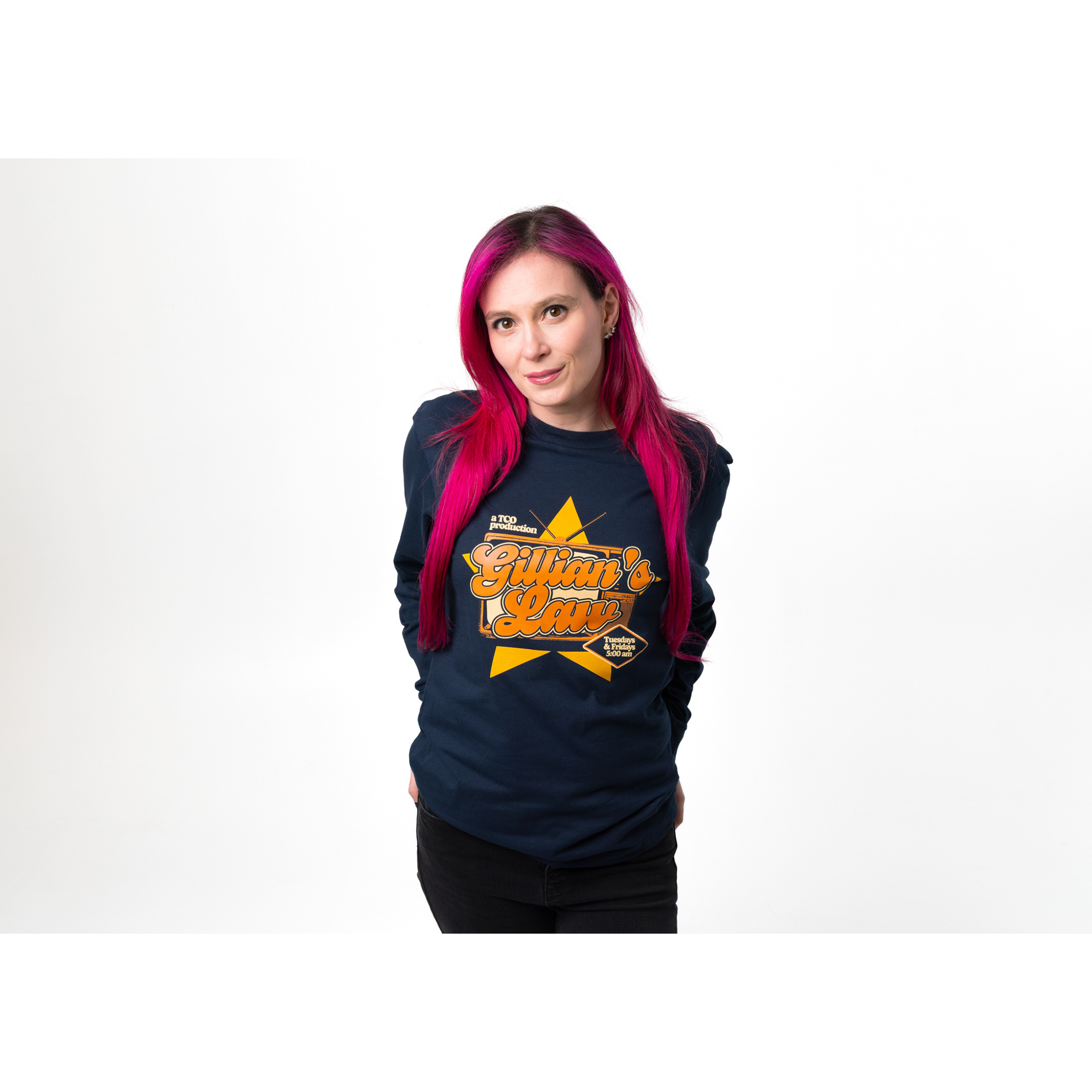 Gillian's Law TV Navy Long Sleeve