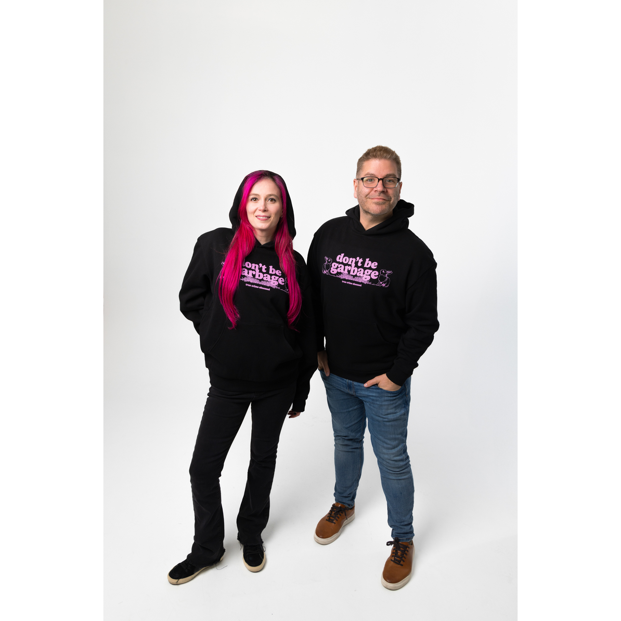 Don't Be Garbage Rabbit Black Hoodie