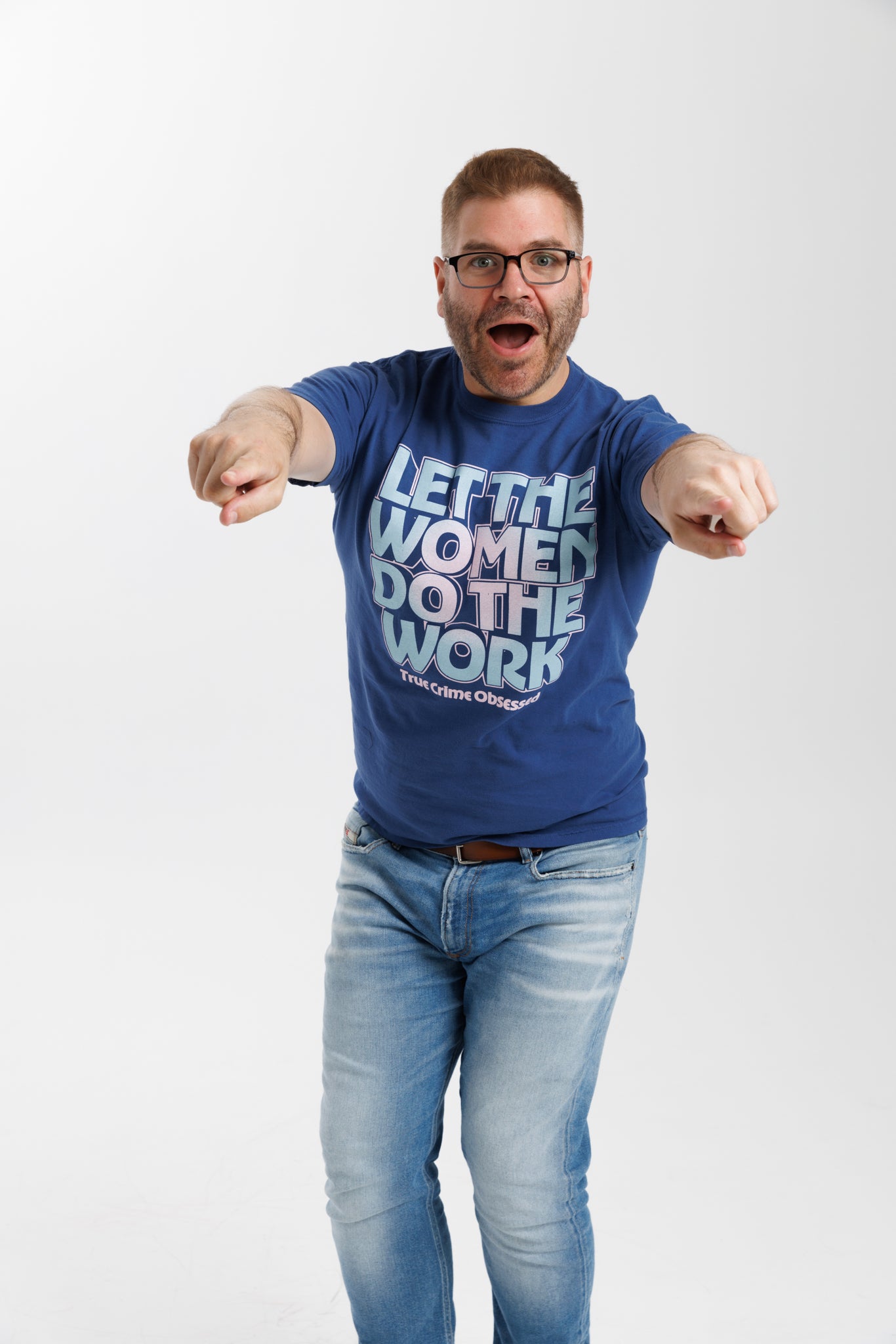 Let the Women Do the Work Blue Tee