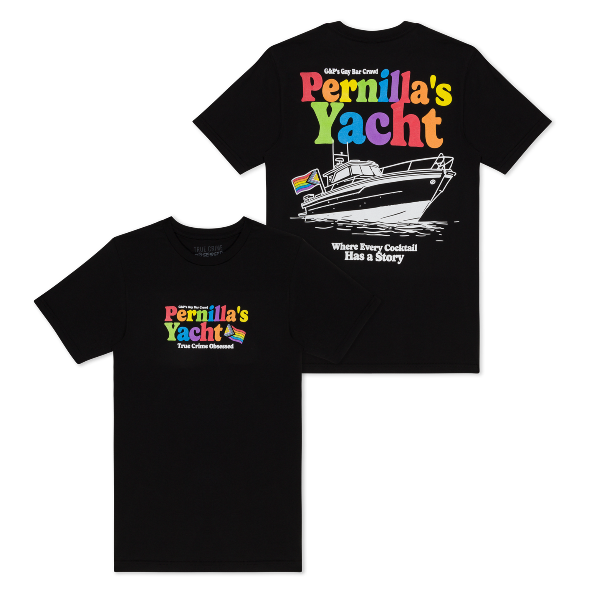 Pernilla's Yacht Black Tee