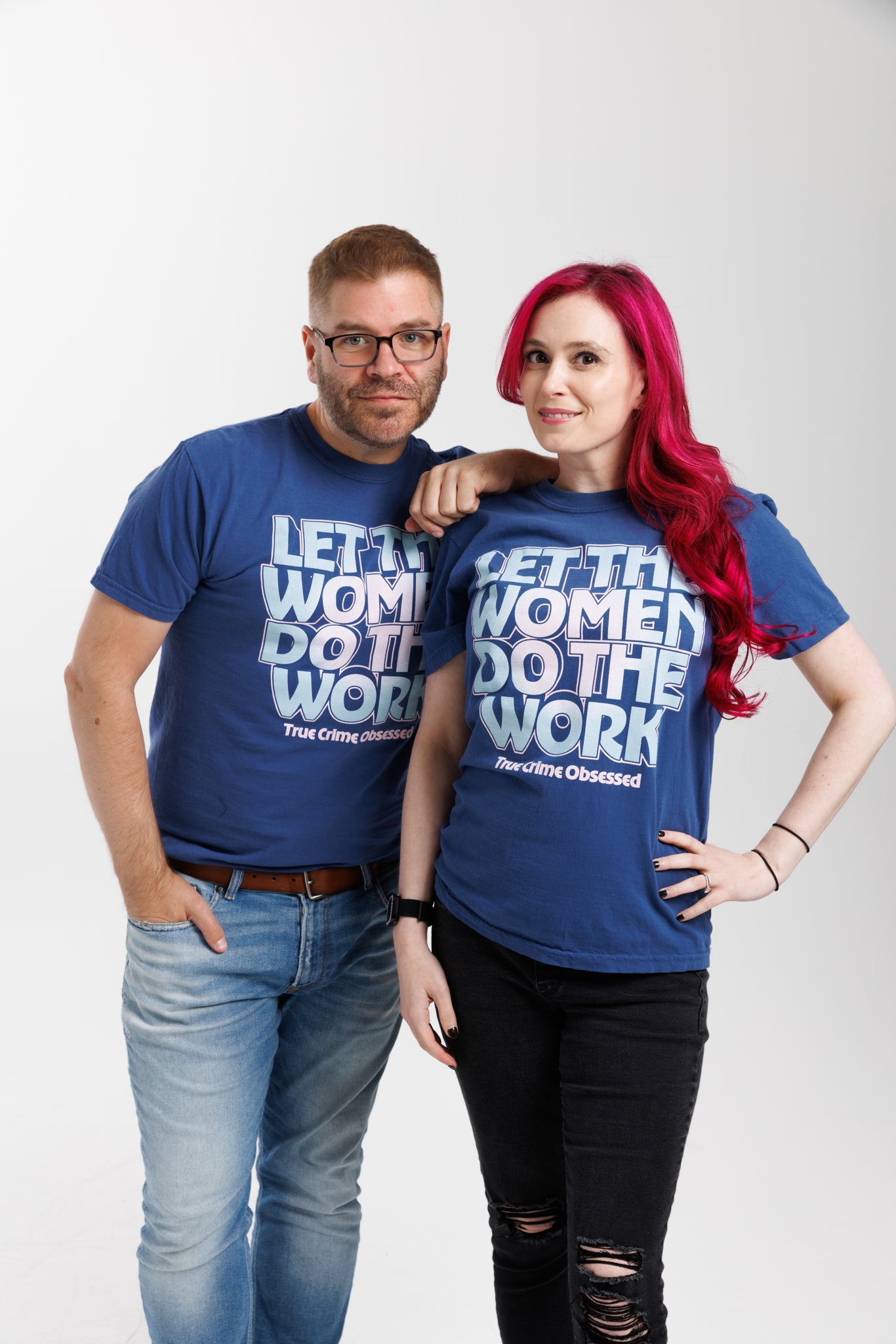 Let the Women Do the Work Blue Tee