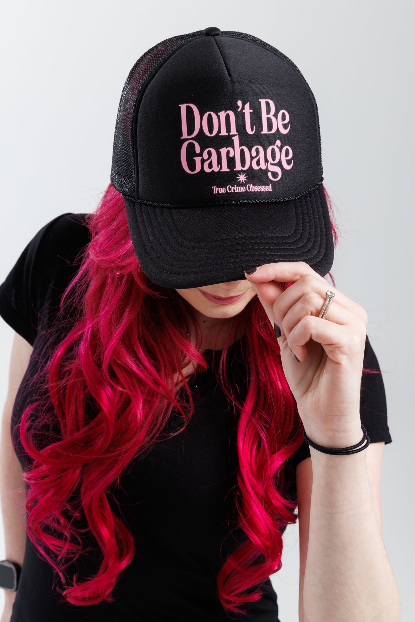 Don't Be Garbage Black Trucker